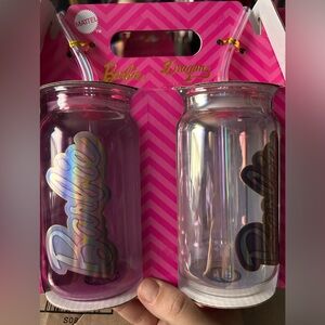 Barbie dragon glass cup set